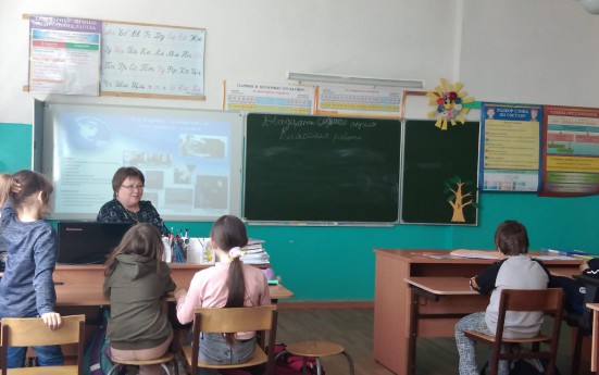 Лекция «Мы первые» - для учащихся Долговской школы Мосальского района