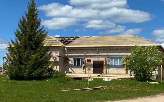 В Мосальском районе продолжается ремонт  Долговского сельского Дома культуры