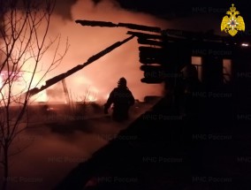 В деревне Родня Мосальского района жилой дом сгорел дотла